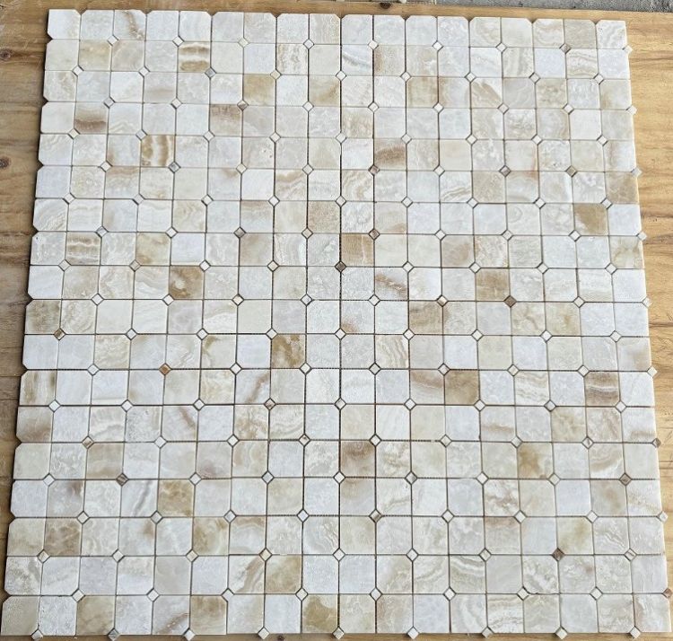 Clipped Onyx Ivory Honed 11.75 x 11.75